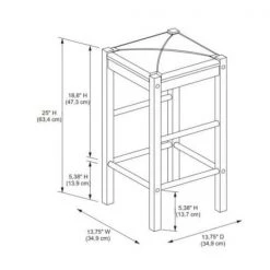 Mina White Backless 25 in. Counter Stools (Set of 2) by Linon Home Decor -Linon Home Decor Shop white linon home decor bar stools thd02856 fa 1000