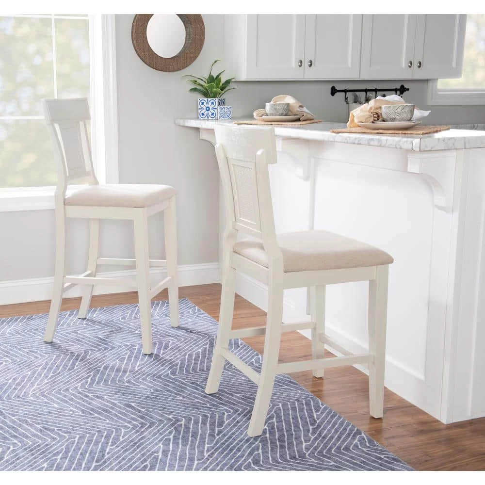 26 in. H Maxwell White Counter Stool by Linon Home Decor 10 26 in. H Maxwell White Counter Stool by Linon Home Decor - Image 8