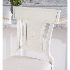 26 in. H Maxwell White Counter Stool by Linon Home Decor 15 26 in. H Maxwell White Counter Stool by Linon Home Decor -Linon Home Decor Shop white linon home decor bar stools thd02969 4f 1000
