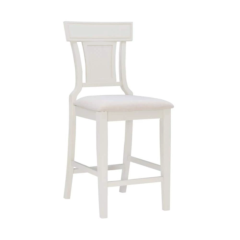 26 in. H Maxwell White Counter Stool by Linon Home Decor 3 26 in. H Maxwell White Counter Stool by Linon Home Decor
