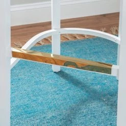 Garden 43.75 in. H White Wood Back LadderBack Barstool (Carton of 2) by Linon Home Decor -Linon Home Decor Shop white linon home decor bar stools thdac03657 44 1000