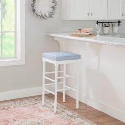 Cornelia 32.50 in. H White Barstool (Carton of 2) by Linon Home Decor -Linon Home Decor Shop white linon home decor bar stools thdac03662 1f 1000