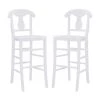Honus White 44.75 in. H Barstool w/wood seat (Set of 2) by Linon Home Decor -Linon Home Decor Shop white linon home decor bar stools thdac04010 64 1000