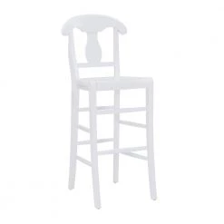 Honus White 44.75 in. H Barstool w/wood seat (Set of 2) by Linon Home Decor -Linon Home Decor Shop white linon home decor bar stools thdac04010 c3 1000