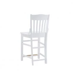 Thaler White 39.50 in. H Counter Stool w/wood seat (Set of 2) by Linon Home Decor -Linon Home Decor Shop white linon home decor bar stools thdac04018 1f 1000