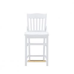 Thaler White 39.50 in. H Counter Stool w/wood seat (Set of 2) by Linon Home Decor -Linon Home Decor Shop white linon home decor bar stools thdac04018 4f 1000