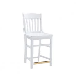 Thaler White 39.50 in. H Counter Stool w/wood seat (Set of 2) by Linon Home Decor -Linon Home Decor Shop white linon home decor bar stools thdac04018 c3 1000