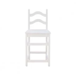 Calabash White Counter stool with Wood Seat (2 pk) by Linon Home Decor -Linon Home Decor Shop white linon home decor bar stools thdac04047 4f 1000