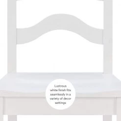 Calabash White Counter stool with Wood Seat (2 pk) by Linon Home Decor -Linon Home Decor Shop white linon home decor bar stools thdac04047 66 1000