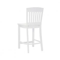 Elihu White Counter stool with Wood Seat (2 pk) by Linon Home Decor -Linon Home Decor Shop white linon home decor bar stools thdac04049 1f 1000