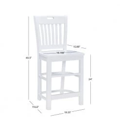 Brouthers White Counter stool with wood Seat (2 pk) by Linon Home Decor -Linon Home Decor Shop white linon home decor bar stools thdac04052 76 1000
