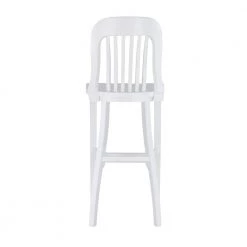 Hynes 46.5 in. White Slat Back Solid Wood 31 in. H Seat Bar Stool with Wood Seat (Set of 2) by Linon Home Decor 16 Hynes 46.5 in. White Slat Back Solid Wood 31 in. H Seat Bar Stool with Wood Seat (Set of 2) by Linon Home Decor -Linon Home Decor Shop white linon home decor bar stools thdac3845 66 1000