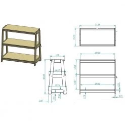 Grant 30 in. White and Natural Wood 3-Shelf Printer Stand by Linon Home Decor -Linon Home Decor Shop white linon home decor bookcases bookshelves thd03451 1f 1000