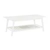 Breville White Coffee Table by Linon Home Decor -Linon Home Decor Shop white linon home decor coffee tables thd03712 64 1000
