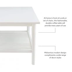 Breville White Coffee Table by Linon Home Decor 14 Breville White Coffee Table by Linon Home Decor -Linon Home Decor Shop white linon home decor coffee tables thd03712 66 1000