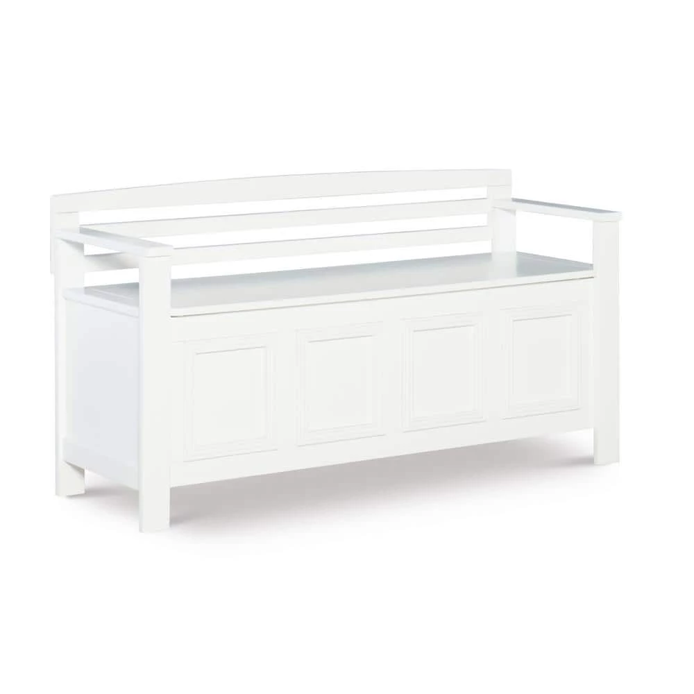 Laredo White Storage Bench by Linon Home Decor 3 Laredo White Storage Bench by Linon Home Decor