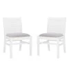 Havre Woven White Side Chair (Carton of 2) by Linon Home Decor 1 Havre Woven White Side Chair (Carton of 2) by Linon Home Decor -Linon Home Decor Shop white linon home decor dining chairs thdac03621 64 1000