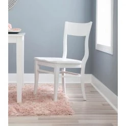 Fallon White Side Chair (2-Pack) by Linon Home Decor -Linon Home Decor Shop white linon home decor dining chairs thdac03719 1f 1000