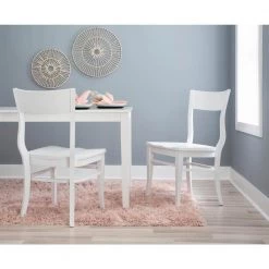 Fallon White Side Chair (2-Pack) by Linon Home Decor -Linon Home Decor Shop white linon home decor dining chairs thdac03719 31 1000