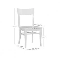 Fallon White Side Chair (2-Pack) by Linon Home Decor -Linon Home Decor Shop white linon home decor dining chairs thdac03719 fa 1000