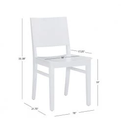 Harpe White Chair (Set of 2) by Linon Home Decor -Linon Home Decor Shop white linon home decor dining chairs thdac04007 76 1000