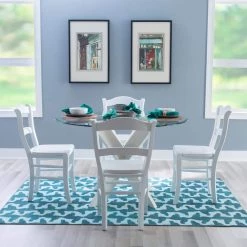 Nellie Chair White w/wood seat (Set of 2) by Linon Home Decor -Linon Home Decor Shop white linon home decor dining chairs thdac04009 44 1000