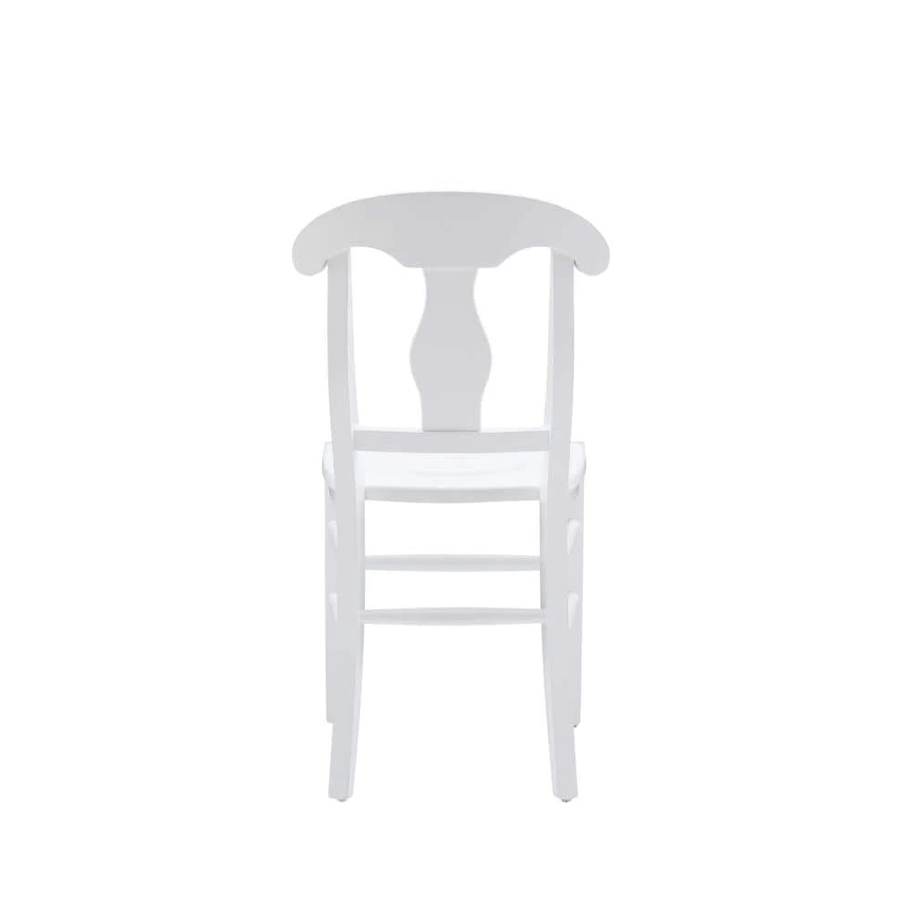Honus White Chair w/wood seat (Set of 2) by Linon Home Decor 8 Honus White Chair w/wood seat (Set of 2) by Linon Home Decor - Image 6