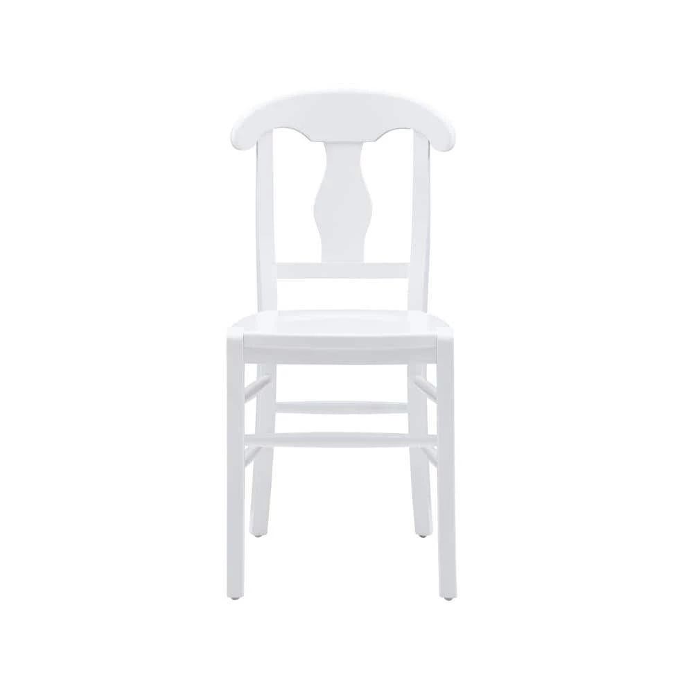 Honus White Chair w/wood seat (Set of 2) by Linon Home Decor 7 Honus White Chair w/wood seat (Set of 2) by Linon Home Decor - Image 5