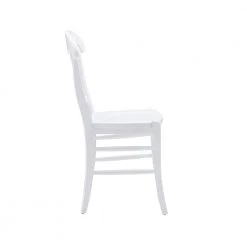 Honus White Chair w/wood seat (Set of 2) by Linon Home Decor 13 Honus White Chair w/wood seat (Set of 2) by Linon Home Decor -Linon Home Decor Shop white linon home decor dining chairs thdac04011 e1 1000