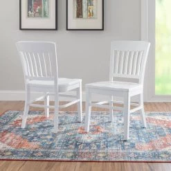 Tinker White Chair wood Seat (2 pk) by Linon Home Decor -Linon Home Decor Shop white linon home decor dining chairs thdac04043 31 1000