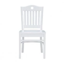 Olton White Wood with Wood Seat Side Chair (Set of 2) by Linon Home Decor -Linon Home Decor Shop white linon home decor dining chairs thdac3827 4f 1000