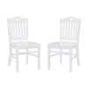 Olton White Wood with Wood Seat Side Chair (Set of 2) by Linon Home Decor -Linon Home Decor Shop white linon home decor dining chairs thdac3827 64 1000