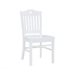 Olton White Wood with Wood Seat Side Chair (Set of 2) by Linon Home Decor -Linon Home Decor Shop white linon home decor dining chairs thdac3827 c3 1000
