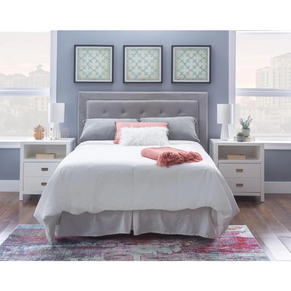 Peggy White Rectangular End Table with Shelf and Two Drawers by Linon Home Decor 13 Peggy White Rectangular End Table with Shelf and Two Drawers by Linon Home Decor - Image 11