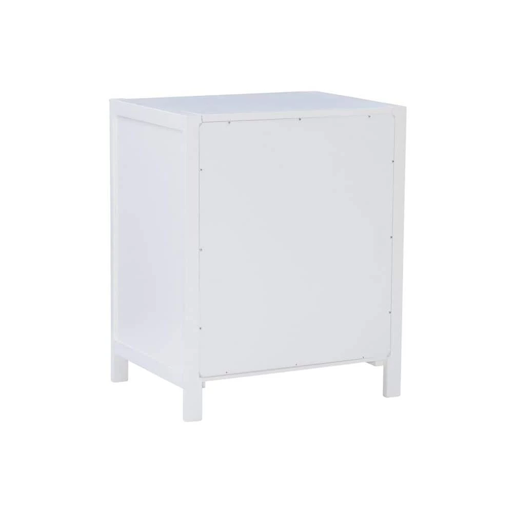 Peggy White Rectangular End Table with Shelf and Two Drawers by Linon Home Decor 11 Peggy White Rectangular End Table with Shelf and Two Drawers by Linon Home Decor - Image 9