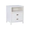 Peggy White Rectangular End Table with Shelf and Two Drawers by Linon Home Decor 1 Peggy White Rectangular End Table with Shelf and Two Drawers by Linon Home Decor -Linon Home Decor Shop white linon home decor end side tables 862263wht01u 64 1000