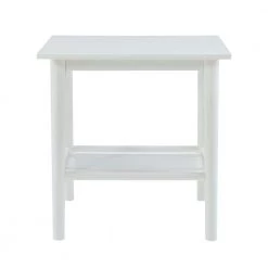Breville 22 in. W White End Table by Linon Home Decor 9 Breville 22 in. W White End Table by Linon Home Decor -Linon Home Decor Shop white linon home decor end side tables thd03714 c3 1000