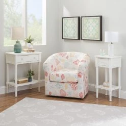 Galena 14 in. W White Rectangle Wood Top End Table by Linon Home Decor 25 Galena 14 in. W White Rectangle Wood Top End Table by Linon Home Decor -Linon Home Decor Shop white linon home decor end side tables thd04131 44 1000