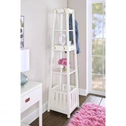 Sara White Pyramid Storage Hall Tree by Linon Home Decor 13 Sara White Pyramid Storage Hall Tree by Linon Home Decor -Linon Home Decor Shop white linon home decor hall trees thd00687 4f 1000