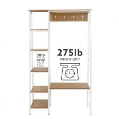 Austin Ash Veneer Hall Tree White by Linon Home Decor 17 Austin Ash Veneer Hall Tree White by Linon Home Decor -Linon Home Decor Shop white linon home decor hall trees thd04139 4f 1000