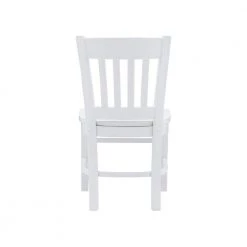 Callie White Wood Back and Seat Kids Chair (Set of 2) by Linon Home Decor -Linon Home Decor Shop white linon home decor kids chairs thdac3758 1f 1000