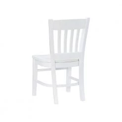 Callie White Wood Back and Seat Kids Chair (Set of 2) by Linon Home Decor -Linon Home Decor Shop white linon home decor kids chairs thdac3758 66 1000