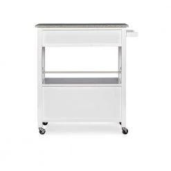 Caitlin White Kitchen Cart with Granite Top and Storage by Linon Home Decor 17 Caitlin White Kitchen Cart with Granite Top and Storage by Linon Home Decor -Linon Home Decor Shop white linon home decor kitchen carts thd03301 66 1000