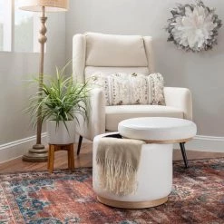 Savoy White PU Storage Ottoman by Linon Home Decor 11 Savoy White PU Storage Ottoman by Linon Home Decor -Linon Home Decor Shop white linon home decor ottomans thd03673 c3 1000