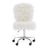 20.3 in. Width Standard White Upholstery Task Chair with Swivel Seat by Linon Home Decor 1 20.3 in. Width Standard White Upholstery Task Chair with Swivel Seat by Linon Home Decor -Linon Home Decor Shop white linon home decor task chairs 558255chrm01 64 1000