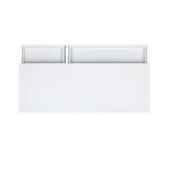 Sara 48 in. Rectangle White Wood 4-Drawer Computer Desk with Side Storage by Linon Home Decor -Linon Home Decor Shop white linon home decor writing desks thd02967 a0 1000