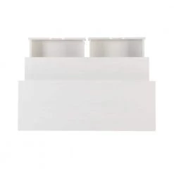 McLeod 42 in. Rectangular White 2-Drawer Extendable Console Desk with Casters by Linon Home Decor -Linon Home Decor Shop white linon home decor writing desks thd03465 a0 1000