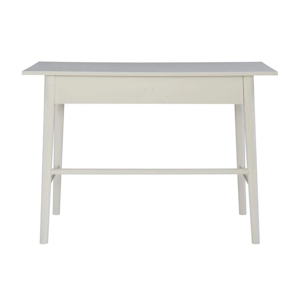 Breville 42 in. W Rectangular White Wood 1-Drawer Writing Desk by Linon Home Decor 6 Breville 42 in. W Rectangular White Wood 1-Drawer Writing Desk by Linon Home Decor - Image 4