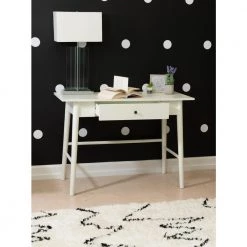 Breville 42 in. W Rectangular White Wood 1-Drawer Writing Desk by Linon Home Decor 15 Breville 42 in. W Rectangular White Wood 1-Drawer Writing Desk by Linon Home Decor -Linon Home Decor Shop white linon home decor writing desks thd03715 77 1000