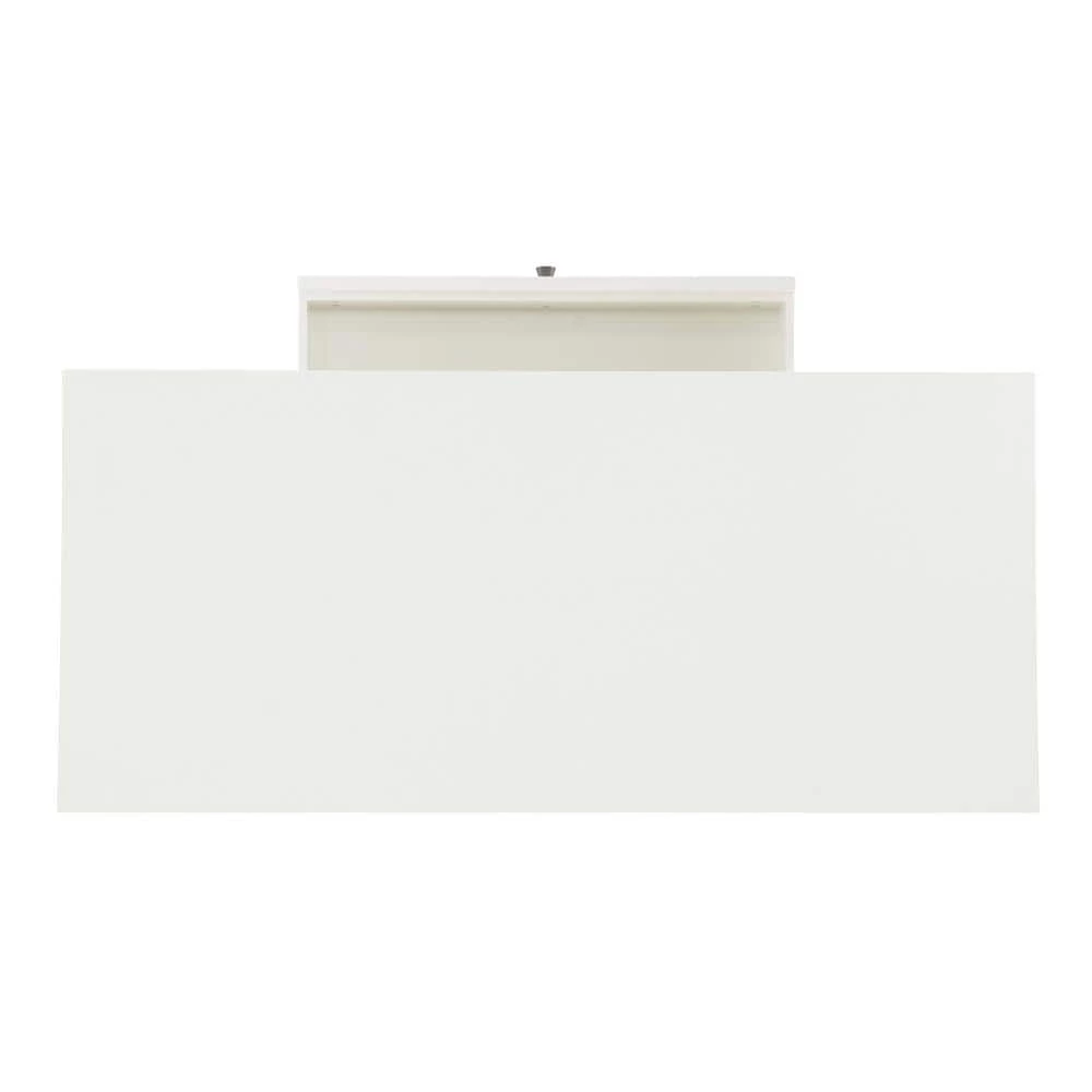 Breville 42 in. W Rectangular White Wood 1-Drawer Writing Desk by Linon Home Decor 5 Breville 42 in. W Rectangular White Wood 1-Drawer Writing Desk by Linon Home Decor - Image 3